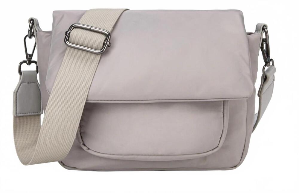 NEW HVISK women's cayman pocket puffer crossbody bag in cloudy grey